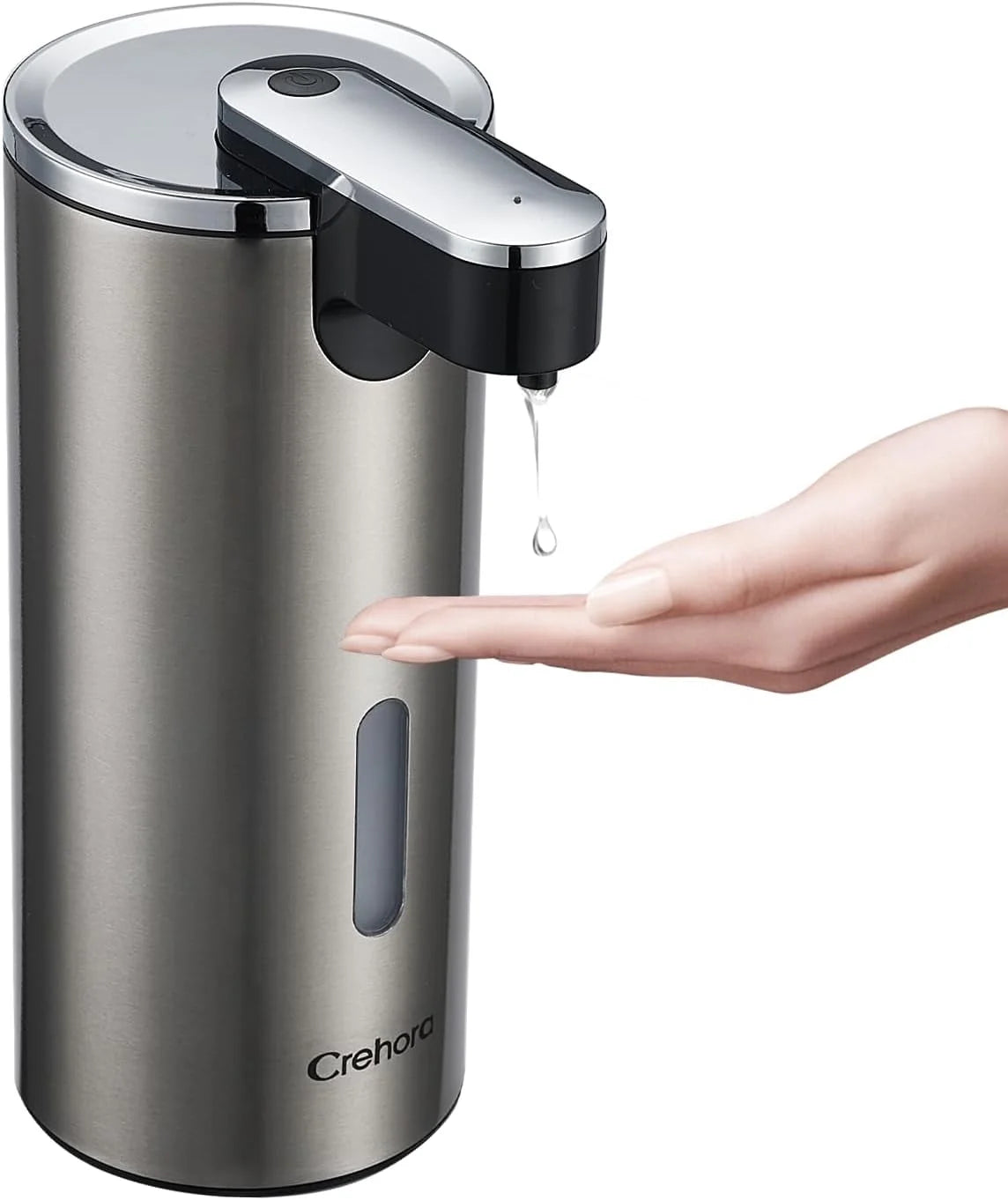 Automatic Soap Dispenser, Touchless Soap Dispenser, 3 Adjustable Volume Hand Free Soap Dispenser, Bathroom Soap Dispenser, Dish Soap Dispenser for Kitchen Bathroom, Liquid Soap Dispenser Black